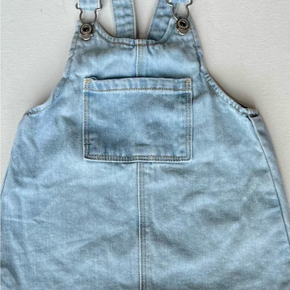 Zara Kids Denim Overalls Dress For Girls - Picture 8 of 9